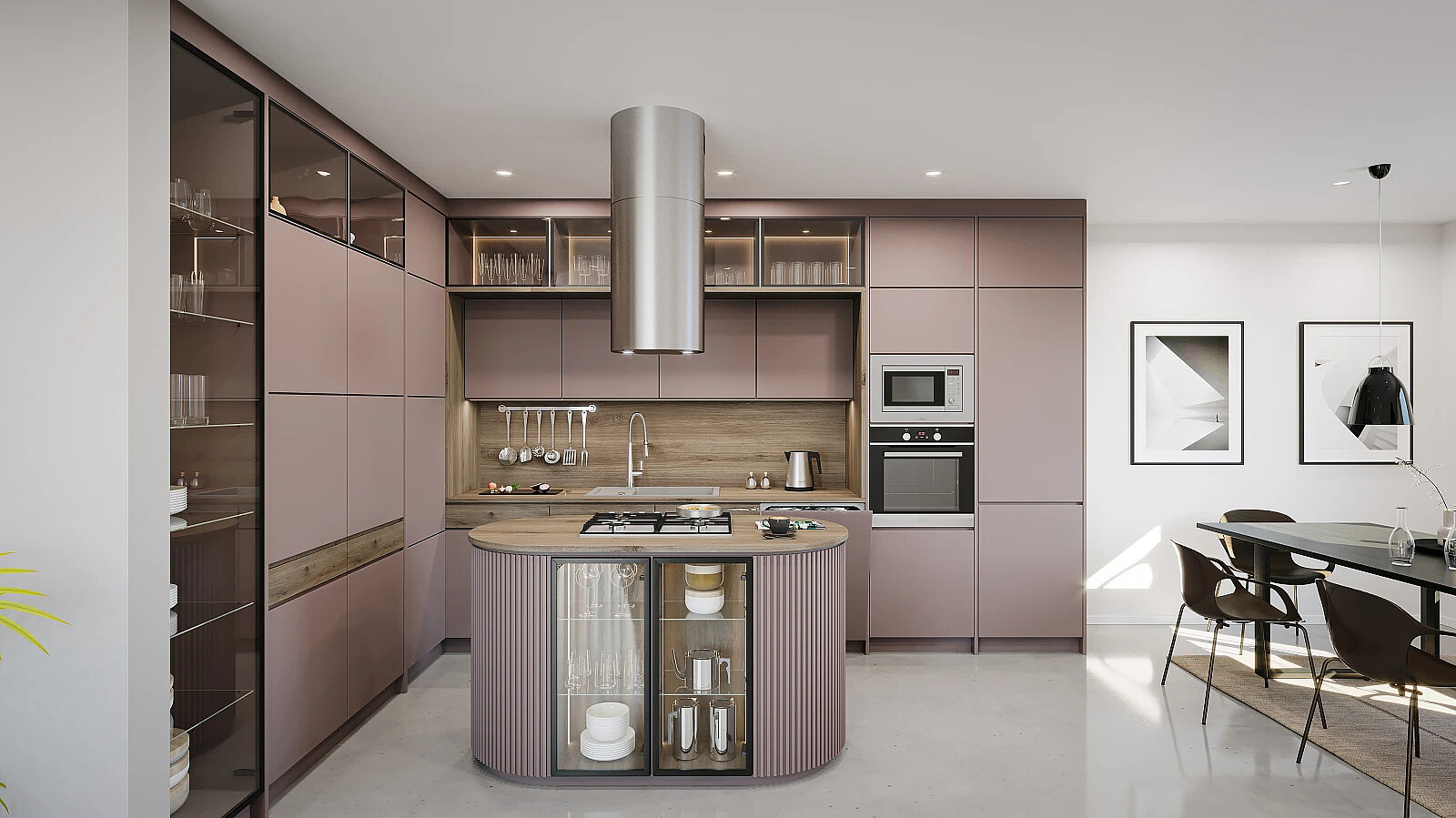 Piekarnik Kernau KBW 361 D B w kolorze INOX w kuchni morganit