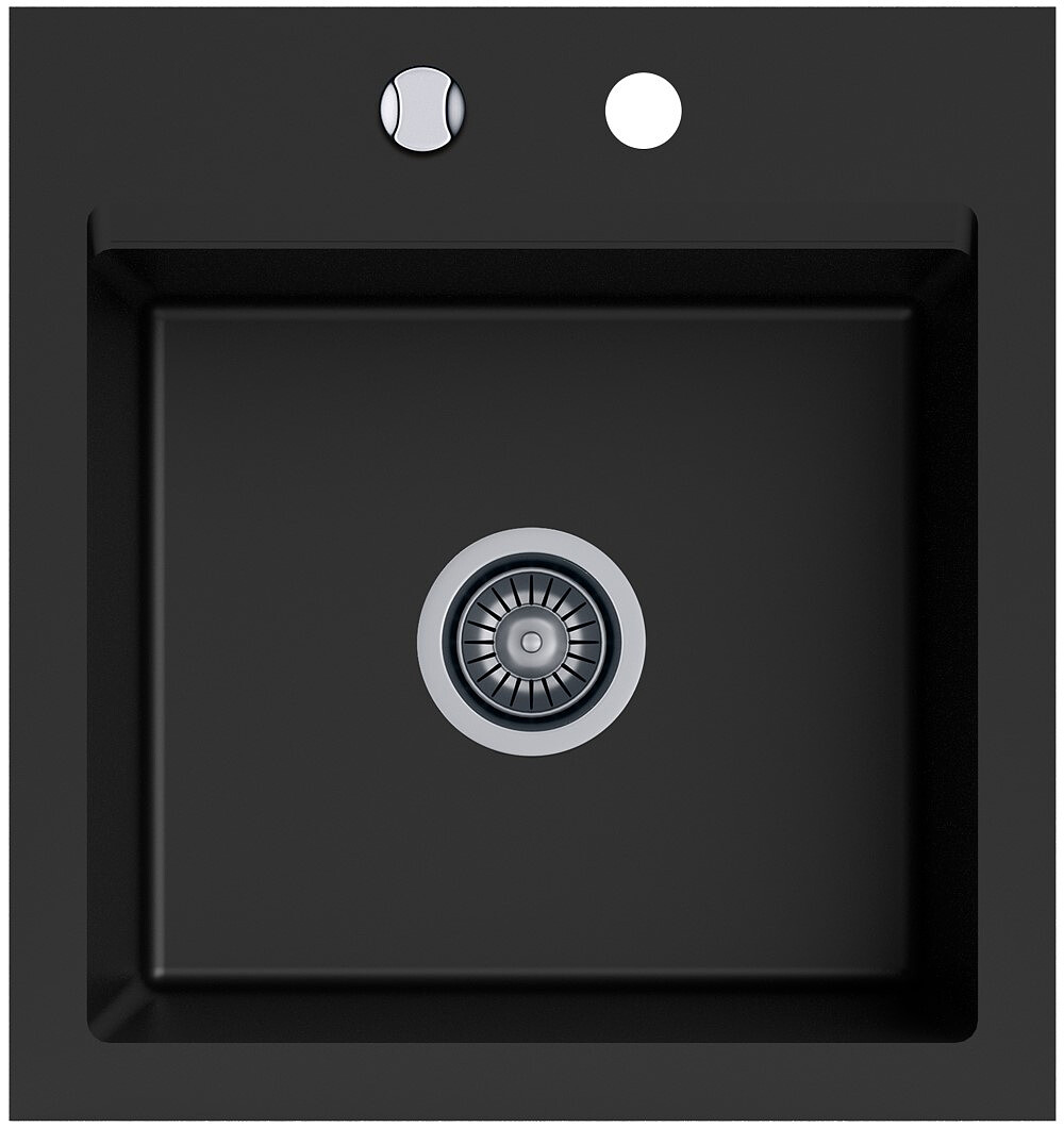 Zlewozmywak granitowy Kernau KGS M 45 1B Deep Black