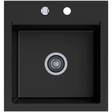 Zlewozmywak granitowy Kernau KGS M 45 1B Deep Black
