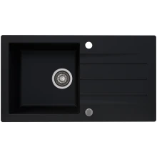 Zlewozmywak granitowy Kernau KGS A 50 1B1D Deep Black