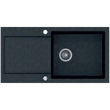 Zlewozmywak granitowy Kernau KGS H 6097 1B1D Black Metallic