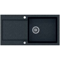 Zlewozmywak granitowy Kernau KGS H 6097 1B1D Black Metallic