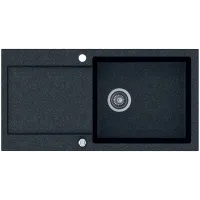 Zlewozmywak granitowy Kernau KGS H 6097 1B1D Black Metallic