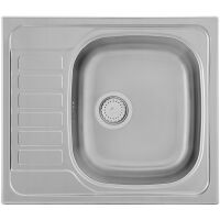 Zlewozmywak stalowy Kernau KSS G 455 1B1D Linen