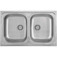 Zlewozmywak stalowy Kernau KSS G 804 2B Smooth