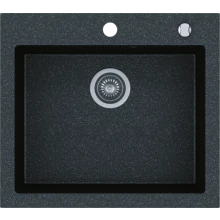 Zlewozmywak granitowy Kernau KGS H 60 1B Black Metallic