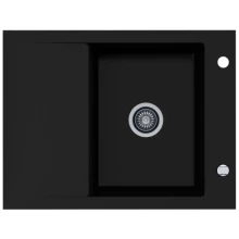 Zlewozmywak granitowy Kernau KGS M 4565 1B1D Deep Black