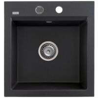 Zlewozmywak granitowy Kernau KGS M 45 1B Black Metallic