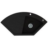 Zlewozmywak granitowy Kernau KGS B 90 1B1D Black Metallic
