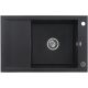 Zlewozmywak granitowy Kernau KGSM 6078 1B1D Black Metallic