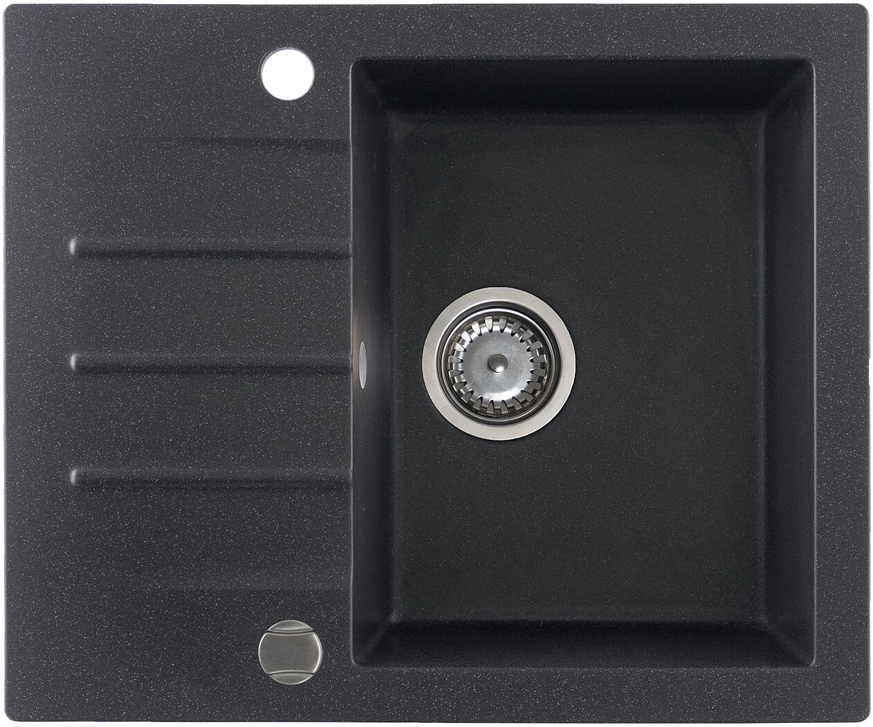 Zlewozmywak granitowy Kernau KGS A 4560 1B1D Black Metallic