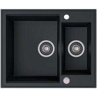 Zlewozmywak granitowy Kernau KGS N 8061 1,5B Deep Black
