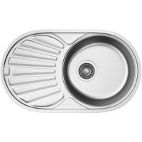 Zlewozmywak stalowy Kernau KSS B 451 1B1D Smooth