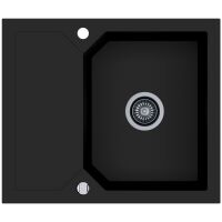 Zlewozmywak granitowy Kernau KGS P 4559 1B1D Deep Black