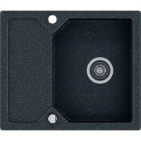 Zlewozmywak granitowy Kernau KGS P 4559 1B1D Black Metallic