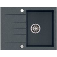 Zlewozmywak granitowy Kernau KGS V 4565A 1B1D Graphite