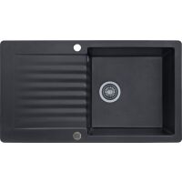 Zlewozmywak granitowy Kernau KGS F 6089 1B1D Black Metallic