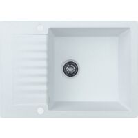 Zlewozmywak granitowy Kernau KGS F 6072 1B1D Pure White