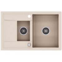 Zlewozmywak granitowy Kernau KGS W 6078 1,5B1D Sand