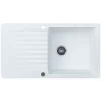 Zlewozmywak granitowy Kernau KGS F 6089 1B1D Pure White