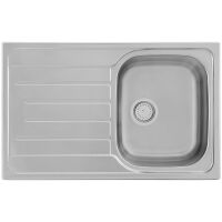 Zlewozmywak stalowy Kernau KSS G 454 1B1D Linen