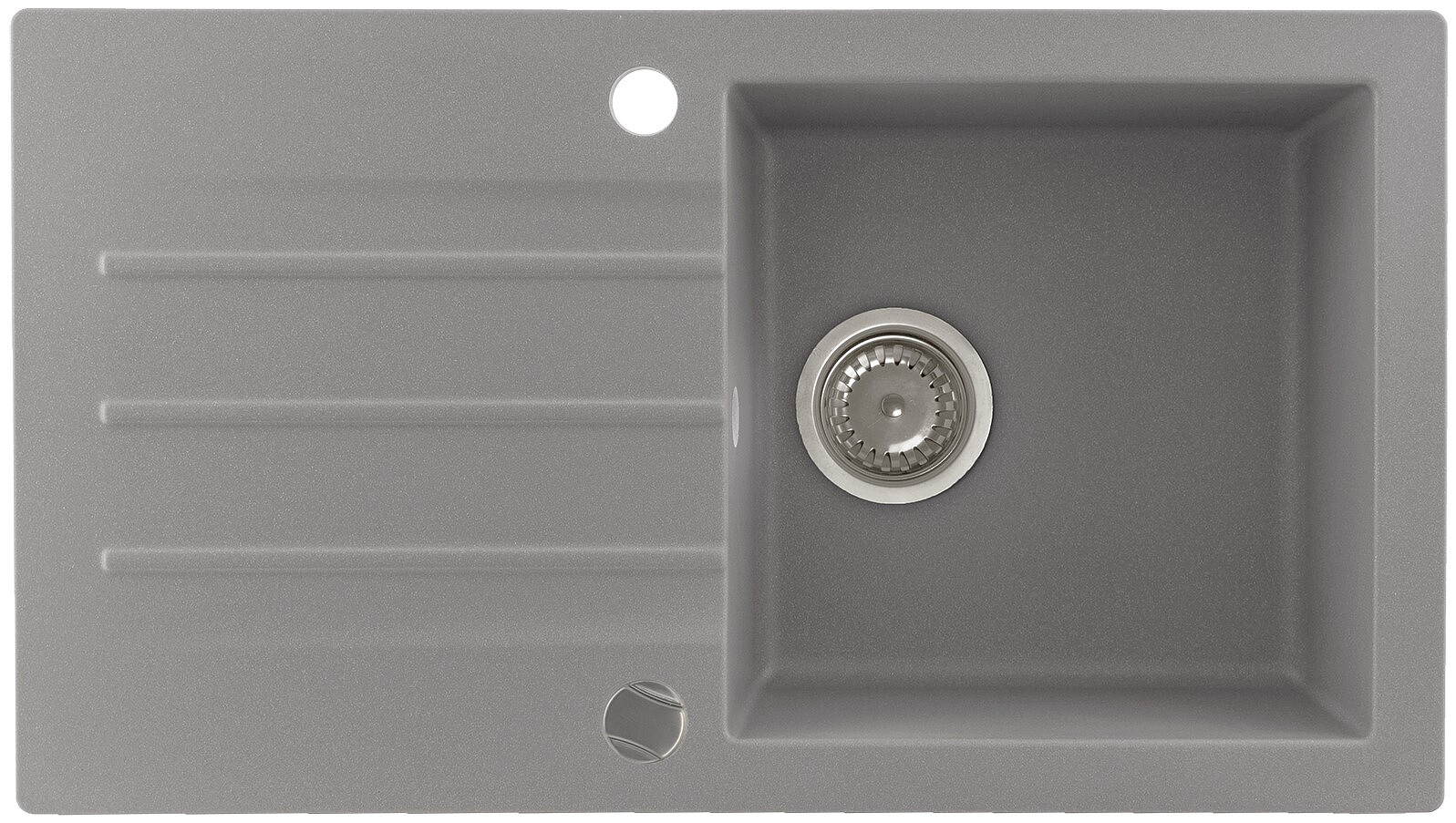 Zlewozmywak granitowy Kernau KGS A 50 1B1D Grey Metallic