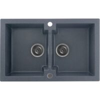 Zlewozmywak granitowy Kernau KGS A 80 2B Graphite