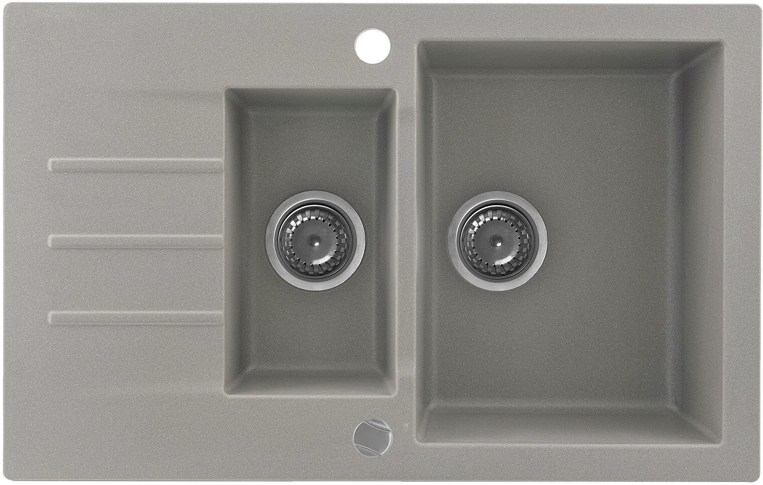Zlewozmywak granitowy Kernau KGS A 6079 1,5B1D Grey Metallic