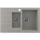 Zlewozmywak granitowy Kernau KGS A 6079 1,5B1D Grey Metallic