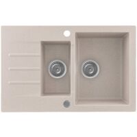 Zlewozmywak granitowy Kernau KGS A 6079 1,5B1D Sand