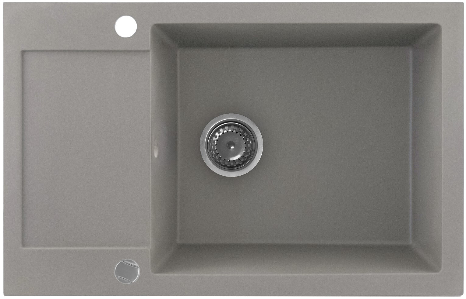 Zlewozmywak granitowy Kernau KGS H 6078 1B1D Grey Metallic