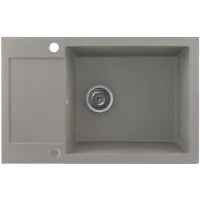 Zlewozmywak granitowy Kernau KGS H 6078 1B1D Grey Metallic