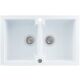 Zlewozmywak granitowy Kernau KGS A 80 2B Pure White