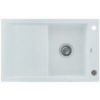 Zlewozmywak granitowy Kernau KGS M 45 1B1D Pure White