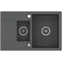 Zlewozmywak granitowy Kernau KGS W 6078 1,5B1D Graphite