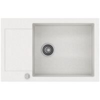 Zlewozmywak granitowy Kernau KGS H 6078 1B1D White