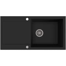 Zlewozmywak granitowy Kernau KGS H 6097 1B1D Deep Black