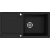 Zlewozmywak granitowy Kernau KGS H 6097 1B1D Deep Black