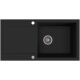 Zlewozmywak granitowy Kernau KGS H 6097 1B1D Deep Black