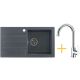 Zestaw Kernau Zlewozmywak KGS A 50 1B1D Graphite + Bateria KWT 30 Chrome