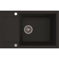 Zlewozmywak granitowy Kernau KGS H 6078 1B1D Deep Black