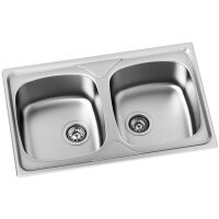 Zlewozmywak stalowy Kernau KSS G 80 2B Smooth