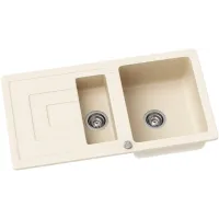 Zlewozmywak granitowy Kernau KGS R 60 1,5B1D Old White