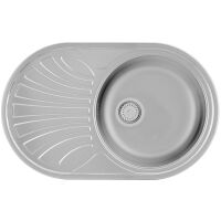 Zlewozmywak stalowy Kernau KSS B 453 1B1D Smooth