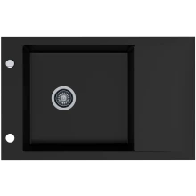 Zlewozmywak granitowy Kernau KGS M 6078 1B1D Deep Black