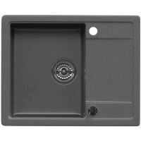 Zlewozmywak granitowy Kernau KGS Z 4557 1B1D Graphite