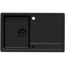 Zlewozmywak granitowy Kernau KGS Z 4575 1B1D Deep Black