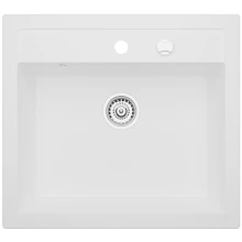 Zlewozmywak granitowy Kernau KGS I 60 1B Retro Pure White