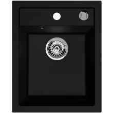 Zlewozmywak granitowy Kernau KGS G 40 1B Black Metallic