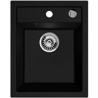 Zlewozmywak granitowy Kernau KGS G 40 1B Black Metallic
